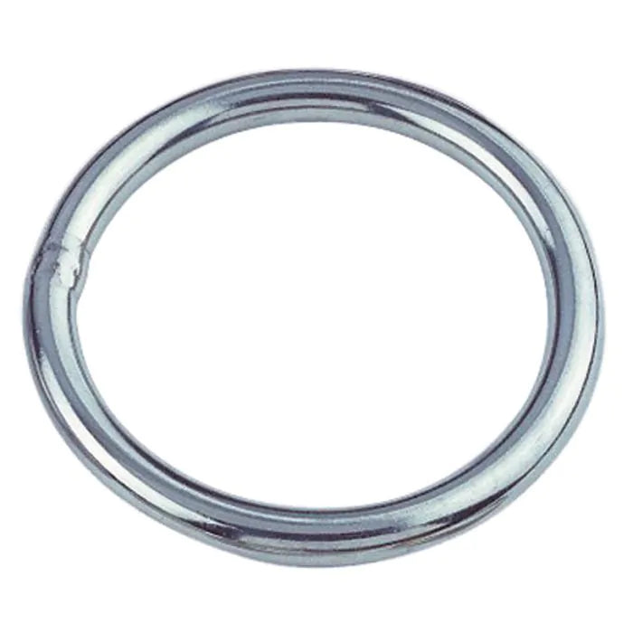 Stainless steel ring for lazy jack lines